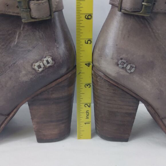 Bed Stu Isla Ankle Boots Booties Rustic Distressed Brown Leather Boho Women's 6 - Picture 16 of 16